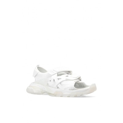 Pre-owned Balenciaga Track Sandals In White