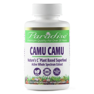 Paradise Herbs Camu Camu Organic 60 растительных капсул