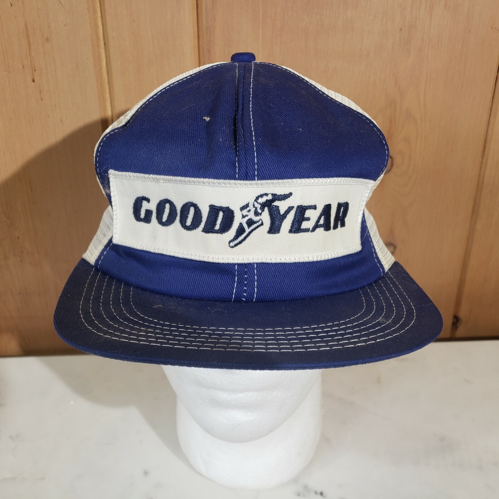キャップ　MADE in USA GOOD YEAR Vintage Goodyear Mesh Trucker Snapback Hat #1 in Racing Made