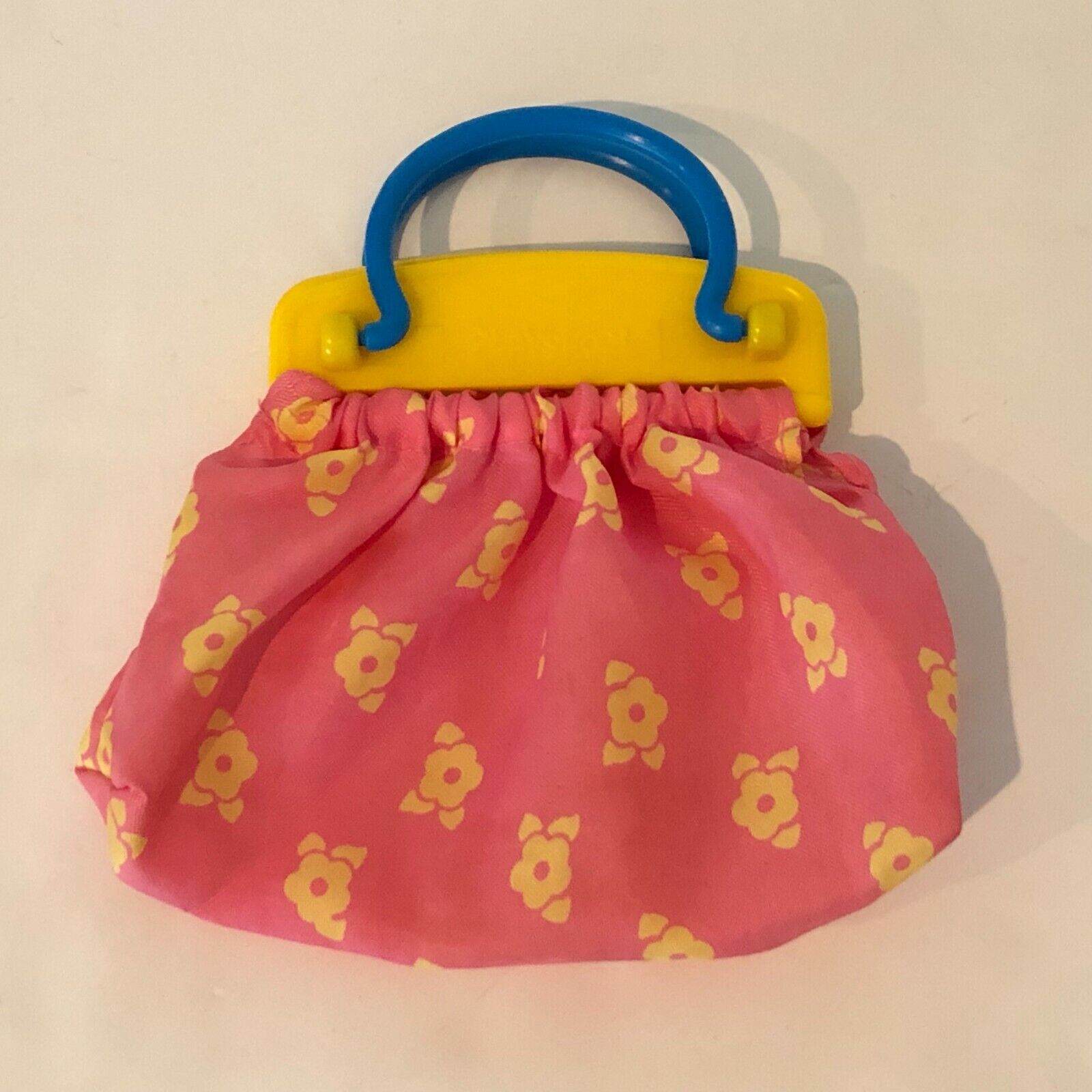 Playskool Vintage Pretend Play Purse Handbag 1989 Pink Yellow ...