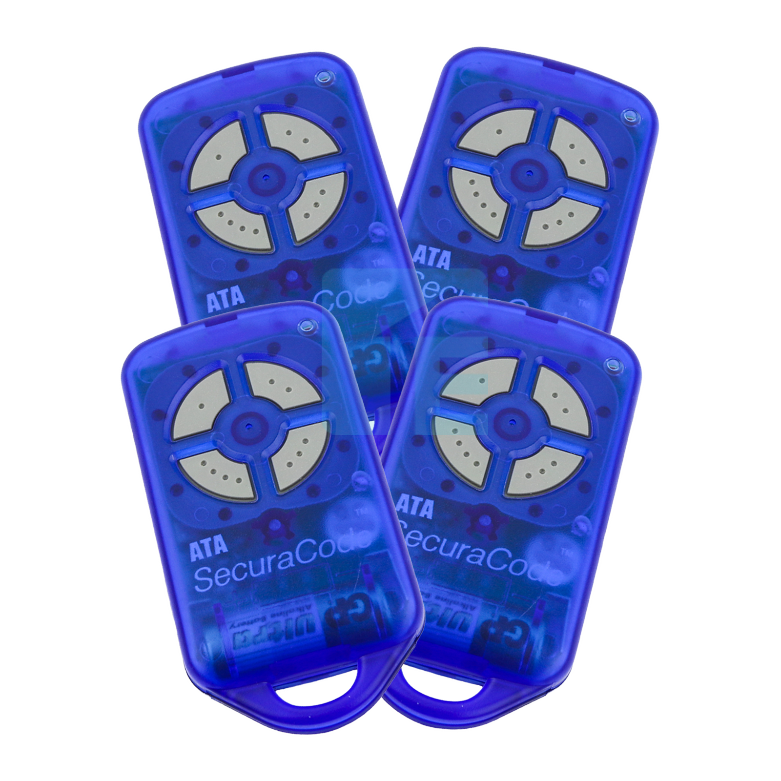 Garage Door Remote Control ATA PTX4 BLUE Genuine SECURACODE Genuine 4 Pack eBay