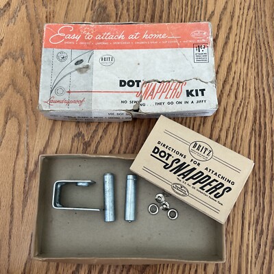 Dritz Dot Snappers Kit made in New York, NY vintage great condition with box