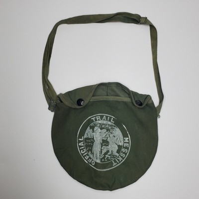 Vintage Official Trail Mess Kit Boy Scouts Hiking Compact Bag With Strap