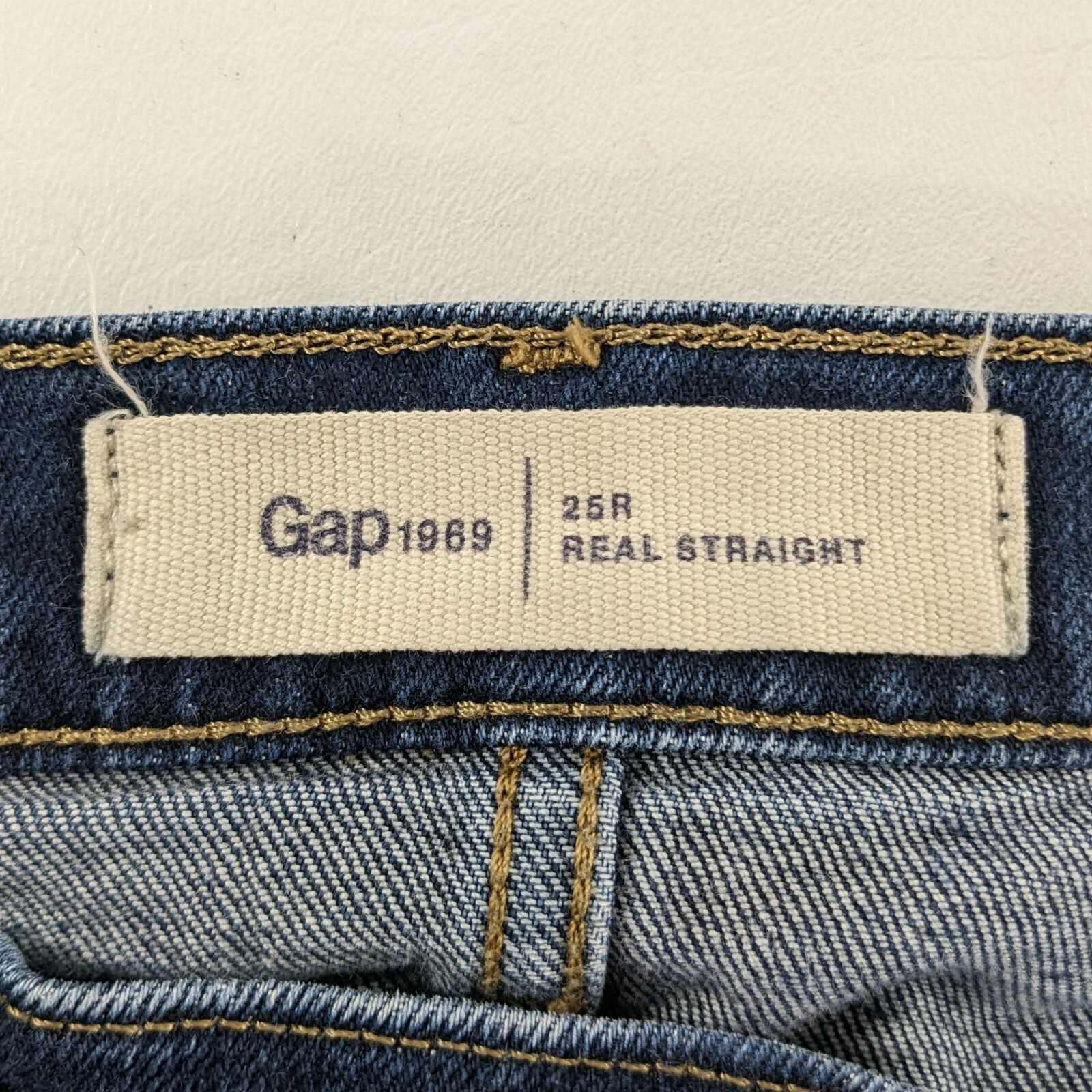 Джинсы Gap Real Straight Fit Denim Blue 