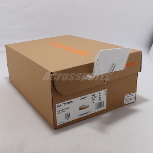 

Мужские беговые кроссовки Merrell Agility Peak 5 Vibram Beige Brown J068047, Бежевый, Agility Peak 5