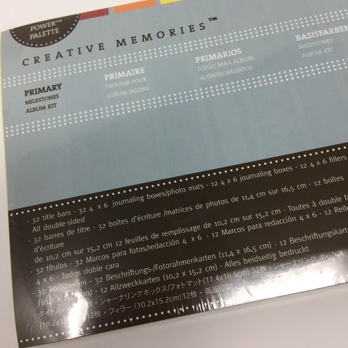 Creative Memories Primary Milestones Kit Power Palette mats journal boxes New