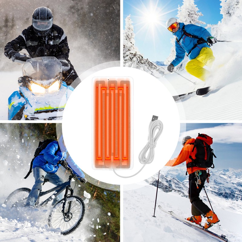 5V Electric USB Vest Jacket Clothes Heating Pad Heater Winter Warm Thermal