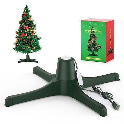 SPORNIT 360-Degree Rotating Adjustable Christmas Tree Stand for Up to 7.5ft Tall