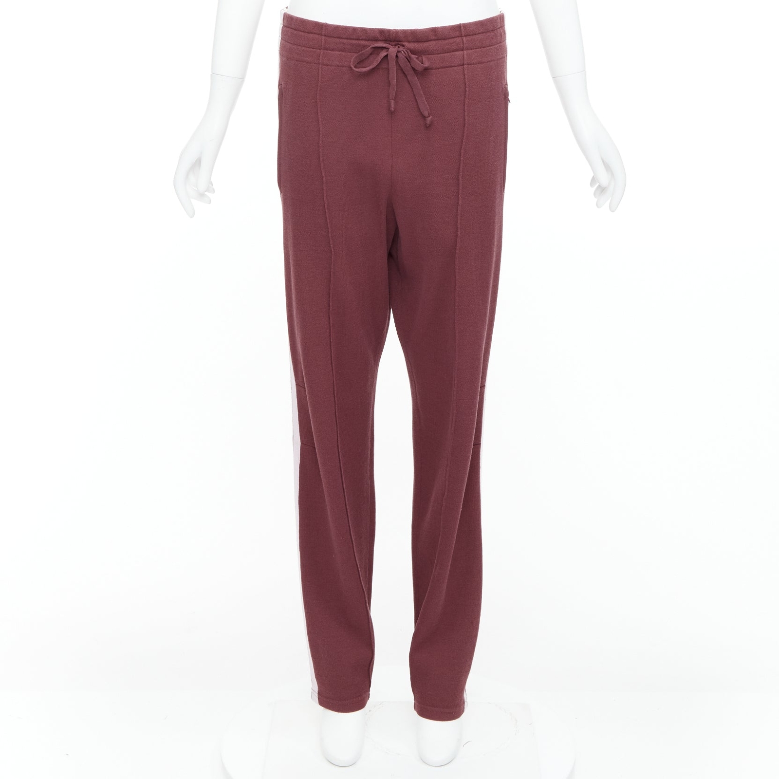 ISABEL MARANT Etoile burgundy pink trim jogger track pants ISABEL MARANT Etoile burgundy pink trim jogger track pants