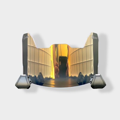 Precision Football Helmet Visor, Clear Bronze Gold