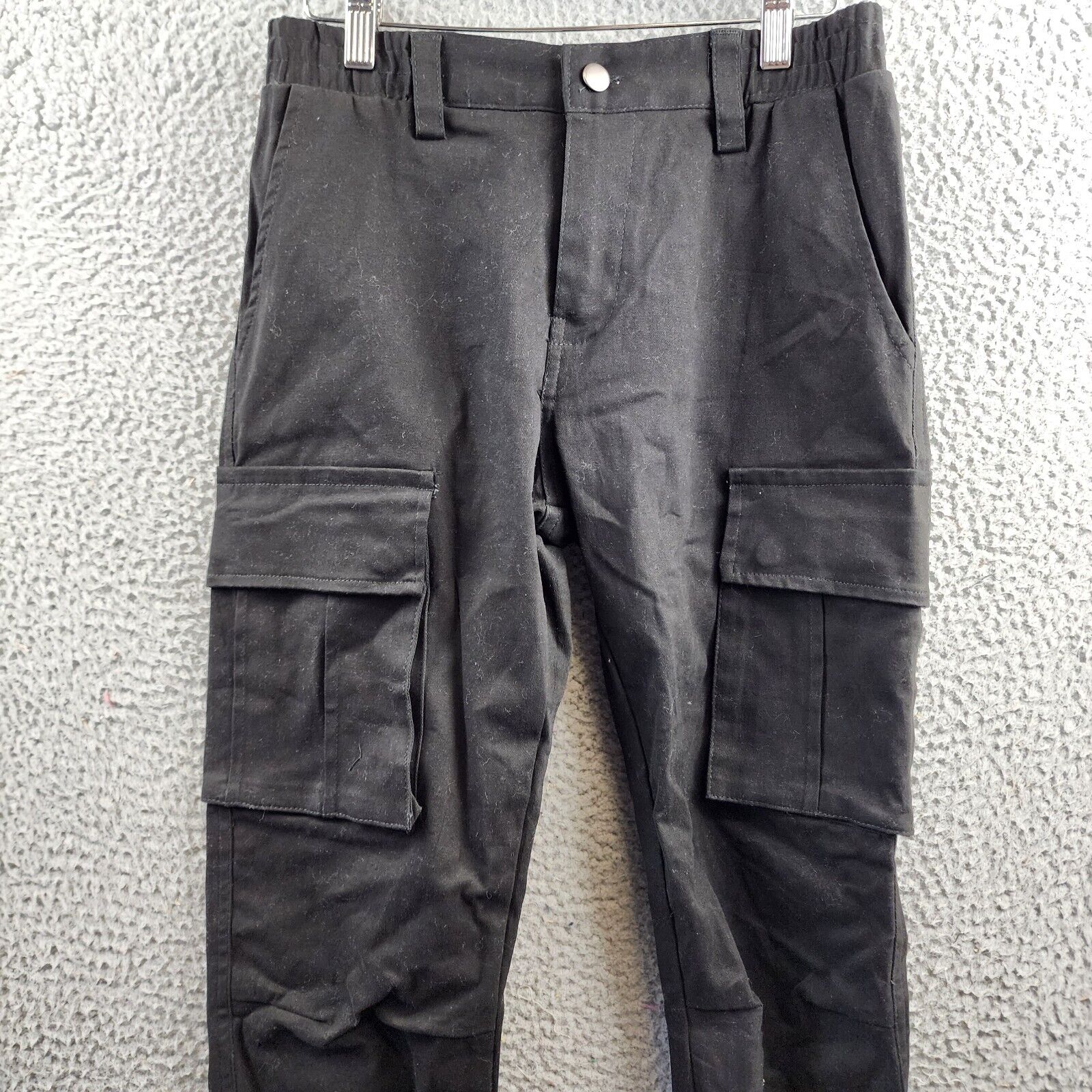 American Stitch Fixed Waist Pants Men's S Black Belt Loops Mid Rise Straight Leg - Picture 3 of 14