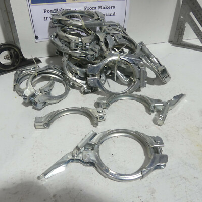 Qty 1: Jacob 3'' Quick Connect Sanitary Pull Ring Clamp Tube Pipe Tri-Clamp