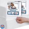 Twin Mattress Protector Waterproof 2 Pack Zippered for Kids, 6-Side Waterproof Twin Size Mattress Encasement, Box Spring Cover