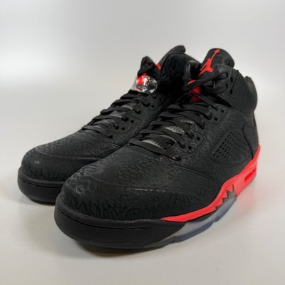 Jordan 5 Retro 3Lab5 Infrared Black Cement Grey 599581-010 Mens Size 13 Sneaker