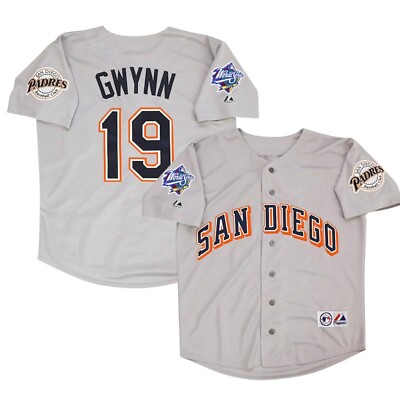 Tony Gwynn 1998 MEN Stitched Jersey Gray/White