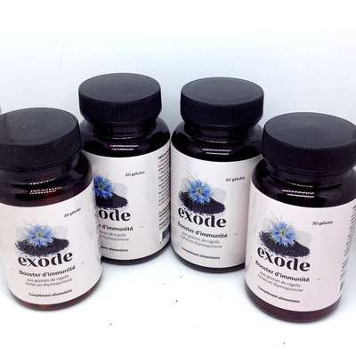 EXODE 180 GELULES (2x 30) + (2x60) BOOSTER D'IMMUNITE graine de nigelle 11/2027