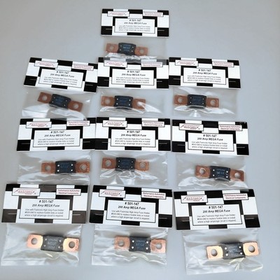 LittleFuse 298 Series MEGA / AMG 200 Amp 32V, Time Delay Bolt Down Fuse Qty 10