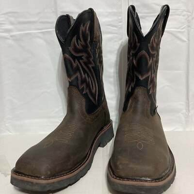 Wolverine Rancher Waterproof Steel-Toe Wellington Brown Leather W10765 Men's 9.5