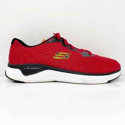 

Skechers Mens Solar Fuse 400014L Красные кроссовки Кроссовки Размер 6.5, Красный, Solar Fuse
