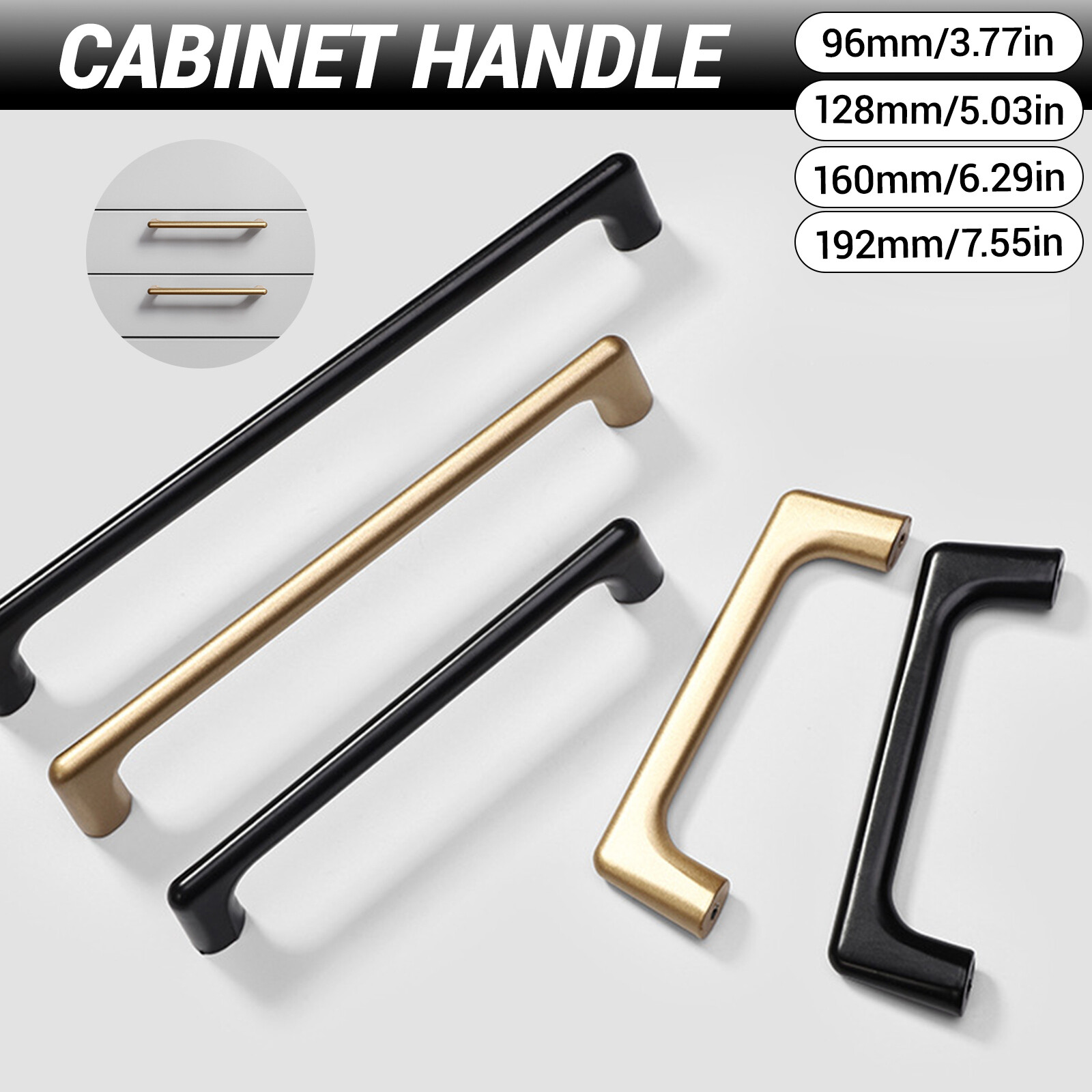 1PC-100PCS Boss Bar Cabinet Door Handles Drawer Pulls Hardwa