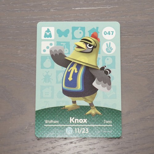 Animal Crossing amiibo Collect & Connect, Series 1 | Knox 047 Card