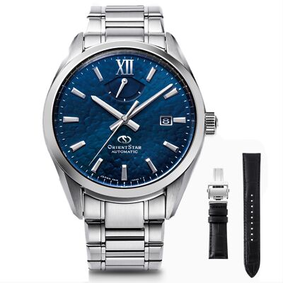 Pre-owned Orient Star Rk-bx0003l M34 F8 Date Contemporary Made In Japan Watch Blue