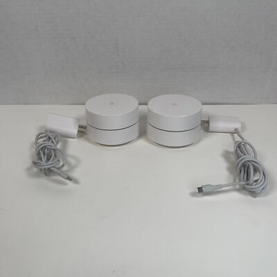 Set of 2 Google Nest AC-1304 Mesh Router Used Tested