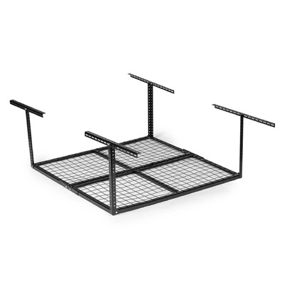 Titan Attachments 4' x 4' Overhead Garage Storage Rack, 20'' to 41'' Adjustable