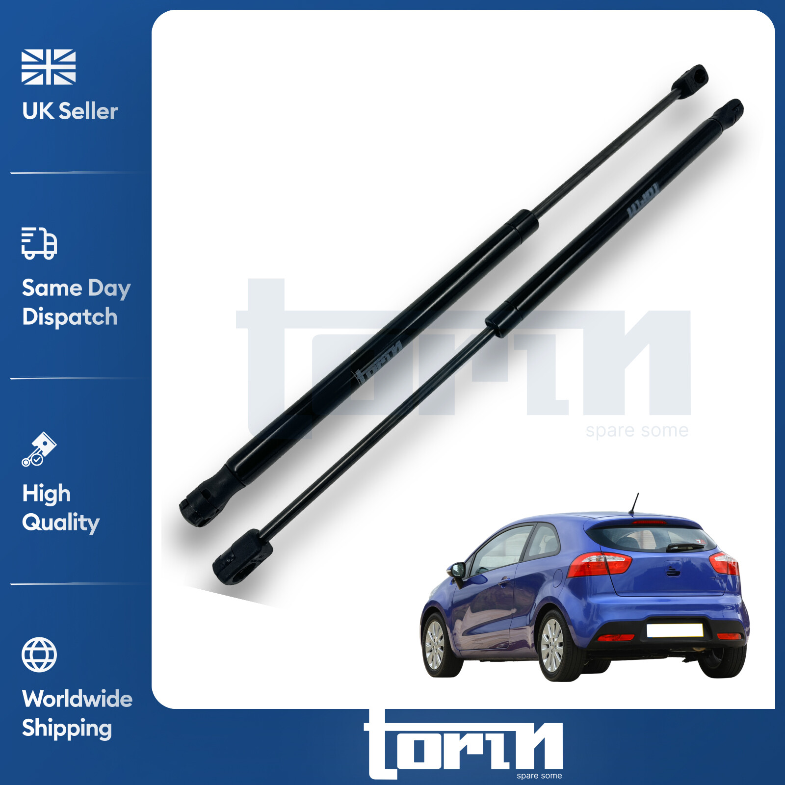 2X Rear Boot Tailgate Gas Struts For Kia Rio Mk3 HB (2011-2017) 81780-1W200