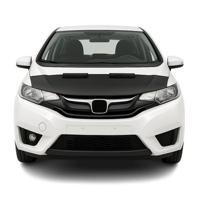 Car Bonnet Mask Hood Bra for Honda Fit 2015-2019 Black 1 Pc
