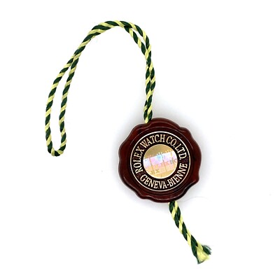 Authentic Rolex Red Chronometer Hang Tag