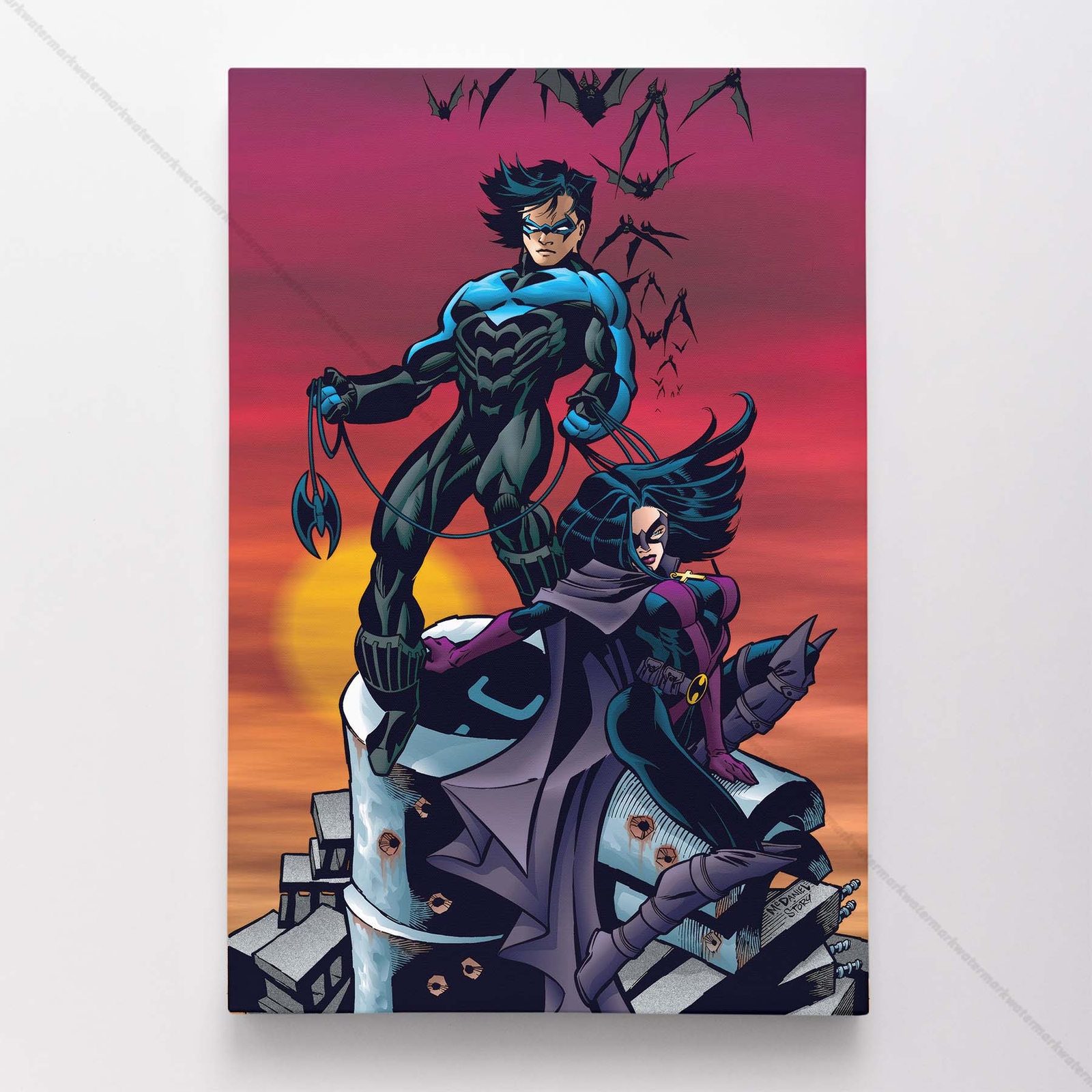 Nightwing Poster Canvas DC Comic Book Cover Art Print #31082