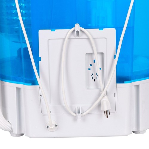 Portable Washing Machine Mini Twin Tub with Washer & Spinner Gravity Drain Pump