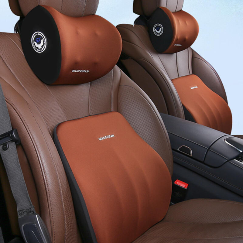 Car Seat Headrest Pad Memory Foam Pillow Head Neck Rest Support Cushion