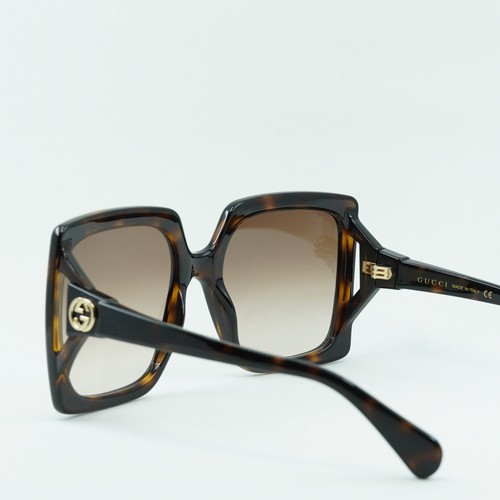 Pre-owned Gucci Gg0876s 002 Havana/brown 60-20-130 Sunglasses