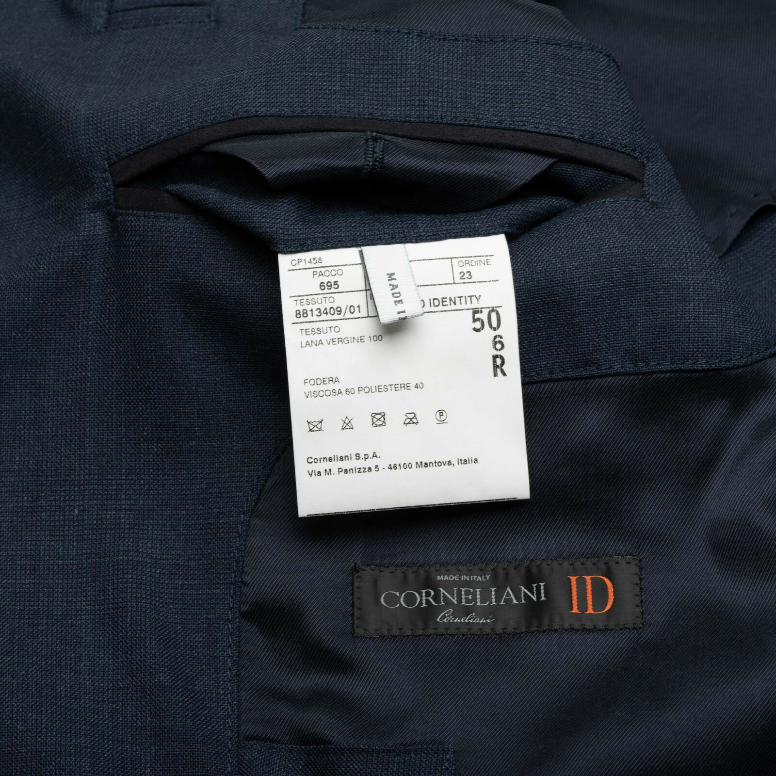 CORNELIANI CORNELIANI MANTEL REISE JACKE OUTWEARLINIE BLAU DELIGHT WOLLE SAVOR 40 US / 50