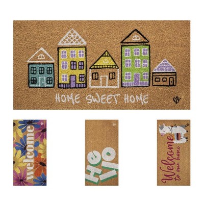 OLIVO.shop - FANTASY 13 Zerbino moderno ingresso casa in cocco colorato 40x80 cm