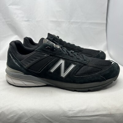 New Balance 990v5 Black Running Shoes Made in USA Mens Size 15 D