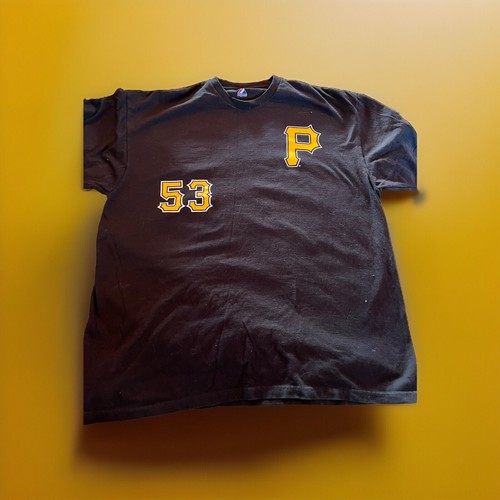 Majestic Pittsburgh Pirates #53 McDonald EUC XXL Black And