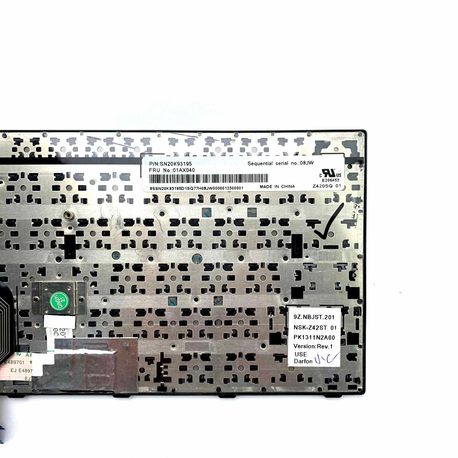 Lenovo ThinkPad E470 E475 14.0 US Keyboard Non-Backlit 01AX080 01AX000
