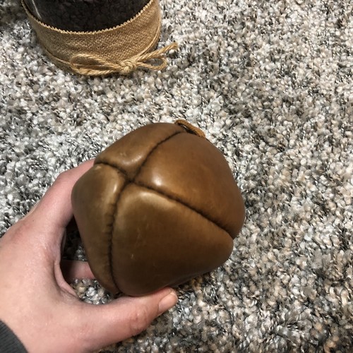 'Twickenham' Rugby Ball Mini Size Brown Leather Trophy Ball