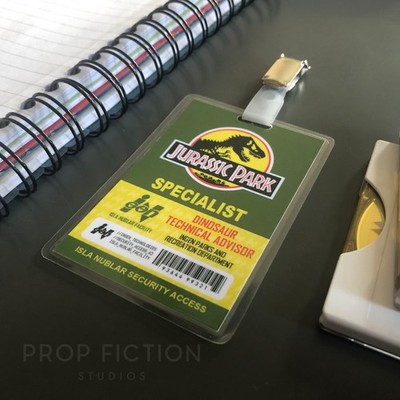 JP / JPU - Prop InGen Security Clip-on ID Passes / Cosplay ID Card Badges