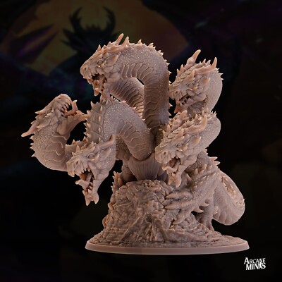 Hexblood Hydra Pose 1 | D&D Miniature | Arcane Minis | 35mm
