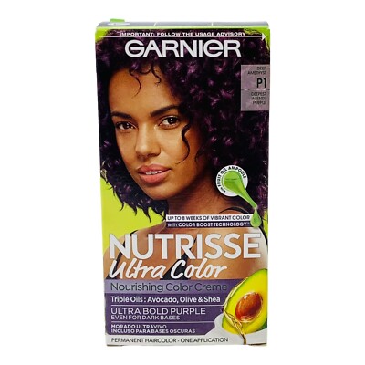 Garnier Nutrisse Ultra Color P1 Deep Amethyst Hair Dye Permanent Hair Color