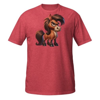 Mad Pony Shirt - Hilarious Angry Cartoon Horse Lover Gift Tee