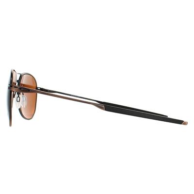 Pre-owned Oakley Sunglasses Contrail Oo4147-06 Satin Toast Prizm Tungsten Polarized In Brown