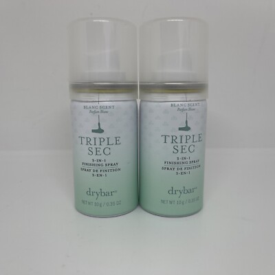 2PC  NEW Drybar Triple Sec 3-In-1 Finishing Spray Travel Size 2x10g/0.35oz