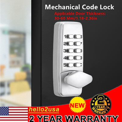 Keyless Deadbolt Digital Door Lock Keypad Mechanical Code Entry Door Home Safe