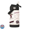 Logo Brands NCAA Montana Grizzlies Mascot Stainless-Steel Kids Bottle -Soft Silicone Mouthpiece, Easy To Carry, Kid-Friendly Design- Great For School and On-The-Go
