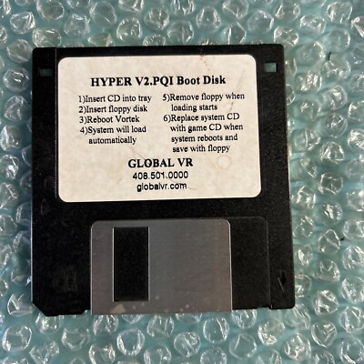 V￼2.pqi Hyper Global, Vr Boot Disk, Floppy, Arcade, Video Game Part Fx3